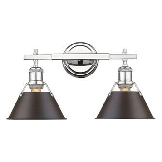 Orwell Two Light Bath Vanity in Chrome (62|3306BA2CHRBZ)