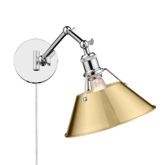 Orwell CH One Light Wall Sconce in Chrome (62|3306A1WCHBCB)