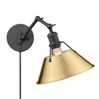 Orwell One Light Wall Sconce in Matte Black (62|3306A1WBLKBCB)