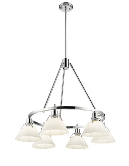 Orwell Six Light Chandelier in Chrome (62|33066CHOP)