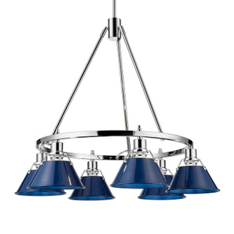 Orwell Six Light Chandelier in Chrome (62|33066CHNVY)