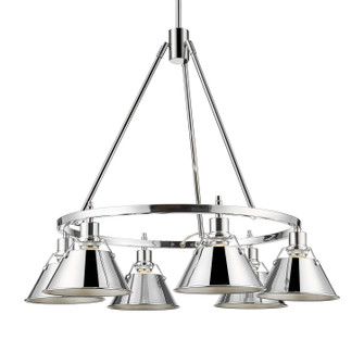 Orwell Six Light Chandelier in Chrome (62|33066CHCH)