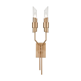 Carisbrooke Two Light Wall Sconce in Burnished Brass (45|D4459)