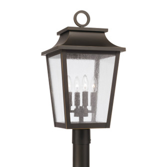 Chandler Four Light Outdoor Post Lantern in Oiled Bronze (65|953345OZ)