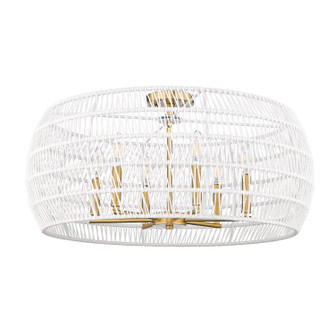 Ellie Six Light Semi-Flush Mount in Modern Brushed Gold (62|68086SFMBGWR)