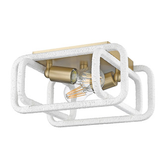 Camden Two Light Flush Mount in Brushed Champagne Brass (62|6085FMBCBWR)