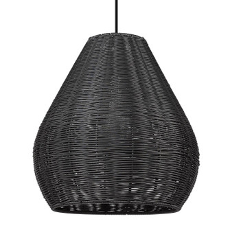 Melany One Light Outdoor Pendant in Natural Black (62|6084O1PNBMBW)