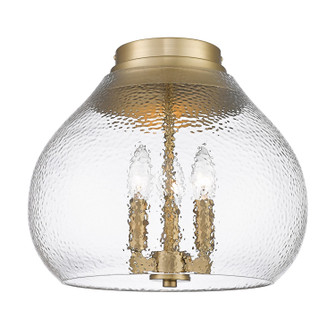 Ariella Three Light Flush Mount in Brushed Champagne Brass (62|10943FMBCBHCG)