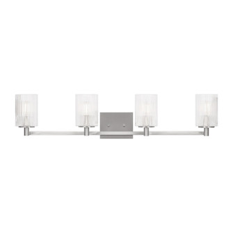 Lando Four Light Wall / Bath in Brushed Steel (1|GLV1044ENBS)