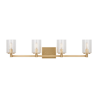 Parker Four Light Wall / Bath in Satin Brass (1|GLV1034ENSB)