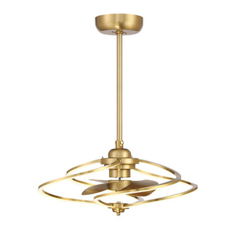 Hydra LED Fan D'Lier in Warm Brass (51|24FD945322)