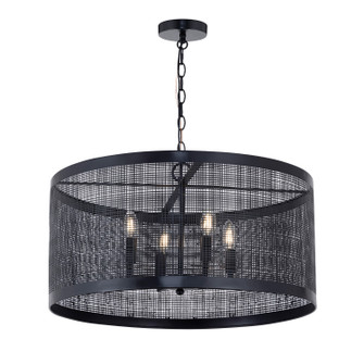 Hatcher Four Light Pendant in Black (16|31224BK)