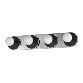 Hollywood Four Light Wall Sconce in Polished Chrome (16|26094WTBKPC)