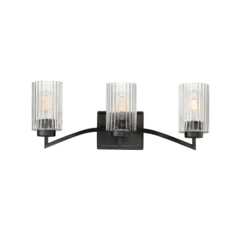 Rigata Three Light Bath Vanity in Black (16|21373CRBK)
