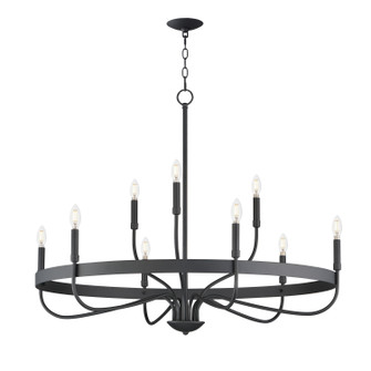 Frankie Nine Light Chandelier in Black (16|14499BK)