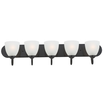Axis Five Light Bath Vanity in Black (16|11385FTBK)