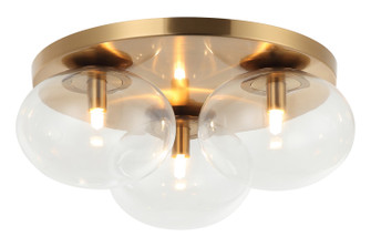BULBUS LED Ceiling Mount in Aged Gold Brass (423|X38103AG)