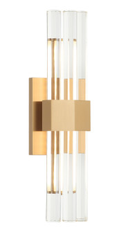 KRUSTALLOS LED Wall Sconce in Aged Gold Brass (423|S06918AG)