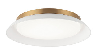FINLEY LED Wall Sconce in Matte White + Aged Gold Brass (423|M12518MWAG)