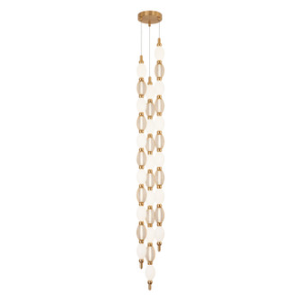 TENTACLES LED Pendant in Aged Gold Brass (423|C37103AG)