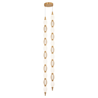 TENTACLES LED Pendant in Aged Gold Brass (423|C37102AG)