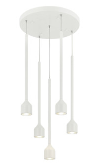 LUMENAGIO Five Light Chandelier in White (423|C35405WH)