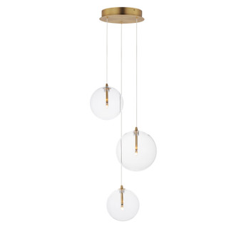 Global LED Pendant in Natural Aged Brass (86|E2507318NAB)