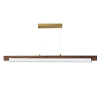 Joist LED Linear Pendant in Whit Alabaster / Natural Aged Brass (86|E24932WNAB)