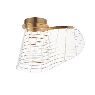 Tartan LED Flush Mount in Brushed Champagne (86|E2481082BCN)