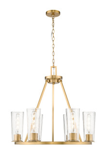 Titus Six Light Chandelier in Modern Gold (224|8266MGLD)