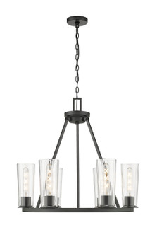 Titus Six Light Chandelier in Matte Black (224|8266MB)