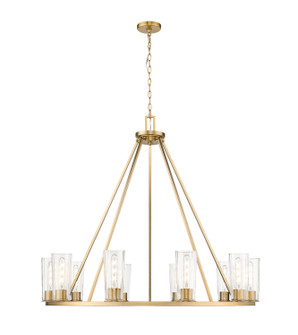 Titus Ten Light Chandelier in Modern Gold (224|82610MGLD)