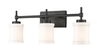 Cadoc Three Light Vanity in Matte Black (224|6223VMB)