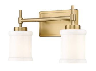Cadoc Two Light Vanity in Modern Gold (224|6222VMGLD)