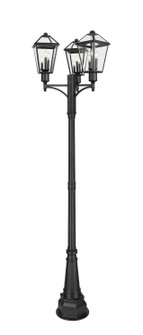 Talbot Three Light Outdoor Post Mount Fixture in Black (224|579PHBR3564PBK)