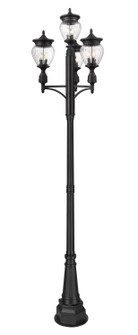 Davina Three Light Outdoor Post Mounted Fixture in Black (224|5016PHMR4564PBK)
