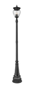 Davina Four Light Outdoor Post Mounted Fixture in Black (224|5016PHBR564PBK)