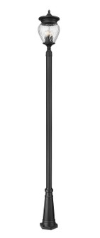 Davina Four Light Outdoor Post Mounted Fixture in Black (224|5016PHBR5011PBK)