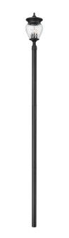 Davina Four Light Outdoor Post Mounted Fixture in Black (224|5016PHBR5009P120BK)