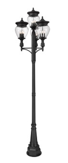 Davina Four Light Outdoor Post Mounted Fixture in Black (224|5016PHBR4564PBK)