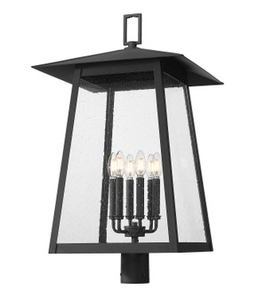 Rainer Six Light Outdoor Post Mount Fixture in Black (224|5015PHXXLRBK)