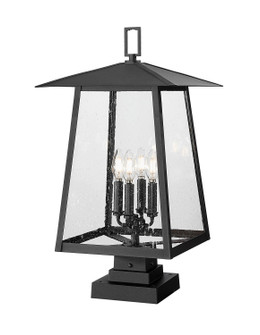 Rainer Four Light Outdoor Pier Mounted Fixture in Black (224|5015PHBSSQPMBK)