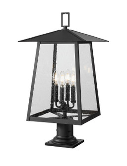 Rainer Four Light Outdoor Pier Mounted Fixture in Black (224|5015PHBR533PMBK)