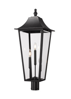 Gannon Three Light Outdoor Post Mount Fixture in Black (224|5008PHXLRBK)