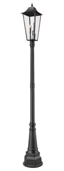Gannon Three Light Outdoor Post Mounted Fixture in Black (224|5008PHXLR564PBK)