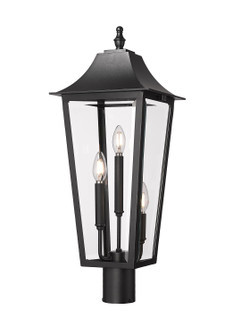 Gannon Three Light Outdoor Post Mount Fixture in Black (224|5008PHBRBK)