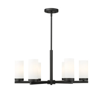 Danica Six Light Chandelier in Matte Black (224|30446MB)
