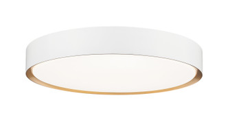 Kawan LED Flush Mount in Matte White + Modern Gold (224|1014F20MWMGLDLED)