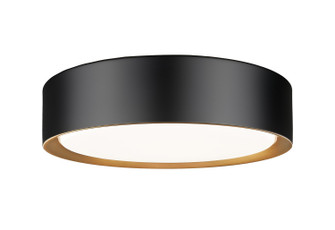 Kawan LED Flush Mount in Matte Black + Modern Gold (224|1014F12MBMGLDLED)