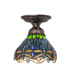 Tiffany Hanginghead Dragonfly One Light Flushmount (57|276106)